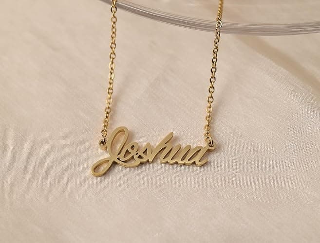 HUAN XUN Custom Name Necklace Personalized Initial Necklaces for Women Customized Stainless Steel Jewelry Gifts for Birthday thumbnail 5
