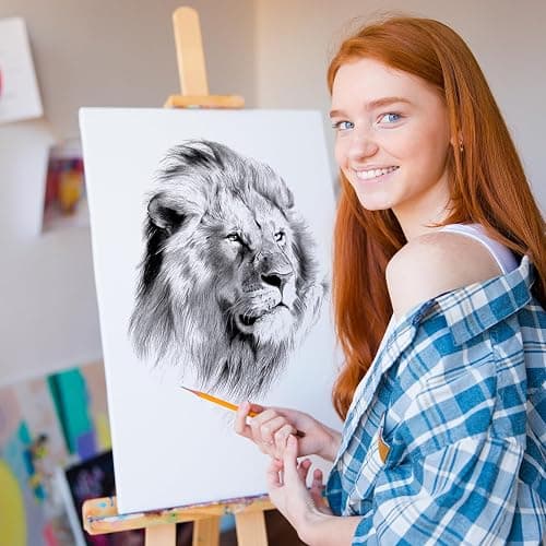 Stretched Canvas for Painting, Multi Size 11x14, 9x12, 8x10, 5x7, 4x4(4 of Each), 20 Packs Primed Blank Canvases, Very Good for Beginners or Professionals. thumbnail 7