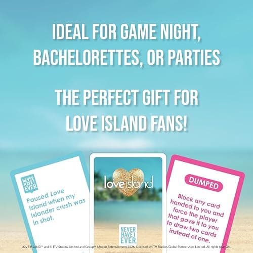 Never Have I Ever Love Island - Love Island Party Game - Uncover Secrets, Share Stories, and Clear Your Hand - The Classic Viral Hilarious and Funny Icebreaker for Adults, 3-6 Players, Ages 17+ thumbnail 5