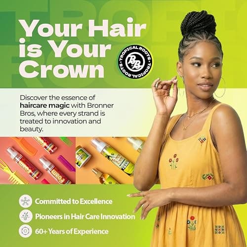 Bronner Brothers Tropical Roots Growth Oil, 8 Fl Oz thumbnail 7