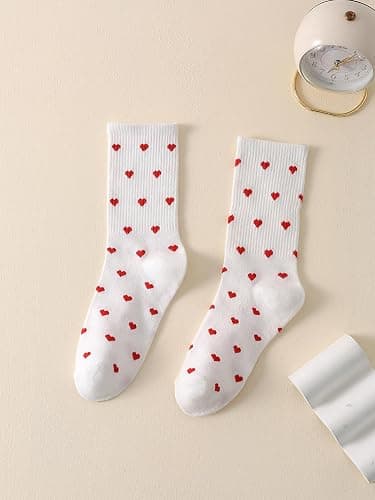 SHENHE Women's Embroidered Patterned Cute Crew Socks Breathable Soft Above Ankle Socks thumbnail 2