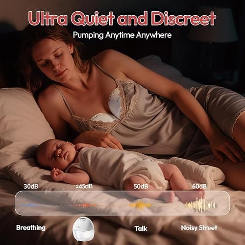 NCVI Electric Breast Pump Hands Free 8131, Wearable Portable Breastfeeding Pumps with 4 Modes 9 Levels, Rechargeable Ultra Quiet Milk Pump, Includes 19/21/24mm Comfortable Flanges (2 Pack, White) thumbnail 7