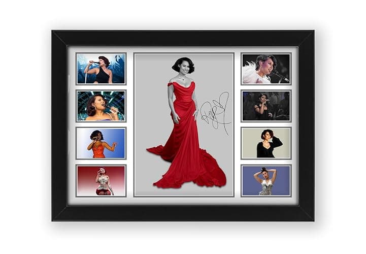 AllStarMedia Raye Autograph Poster Print - Limited Edition Collage Of The Music Legend - Signed Collector Merchandise For Fans And Rap Music Lovers (Unframed, A4 (30x20cm)) - Image 1