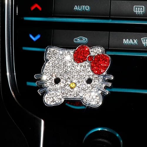 Bling Car Push to Start Button Cover Accessories, Crystal Rhinestone Car Engine Start Stop Button Cover, Auto Ignition Switch Cover, Cute Car Accessories for Women Decoration Interior Sticker thumbnail 6