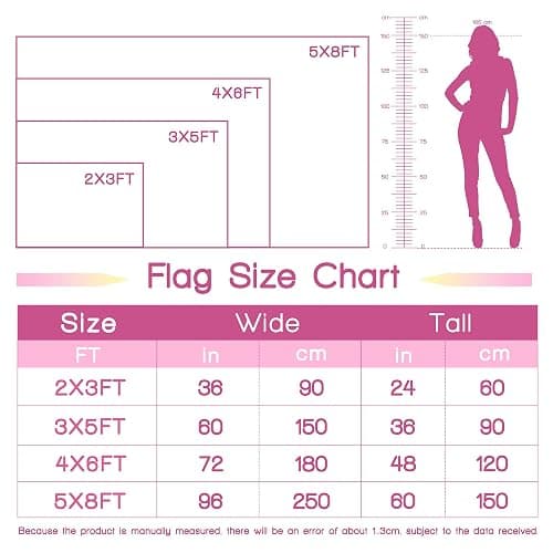 Custom Pink America Flag Personalized US Pink Flags with Your Photo Image Text, Single-Sided 2x3 3x5 4x6 5x8 Ft Flag, Customized Funny Tapestry Poster For Bedroom Living Rooms Dorm Decorate Gift thumbnail 3