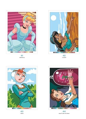 Mystery Colouring - Princesses: Reveal iconic Disney characters with colour by number thumbnail 6