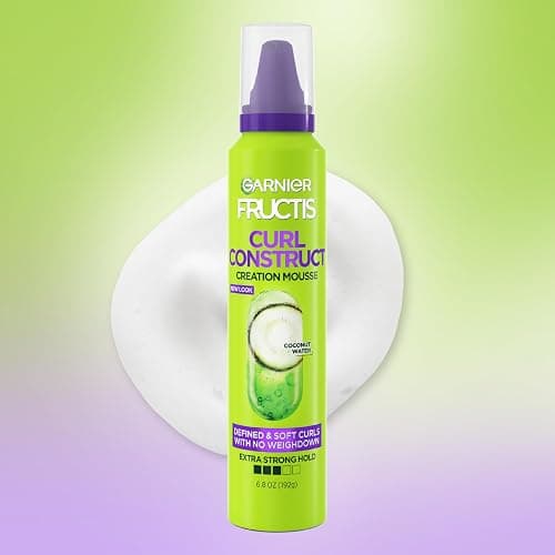 Garnier Fructis Style Curl Construct Creation Mousse, 6.8 Oz, 1 Count (Packaging May Vary) thumbnail 2