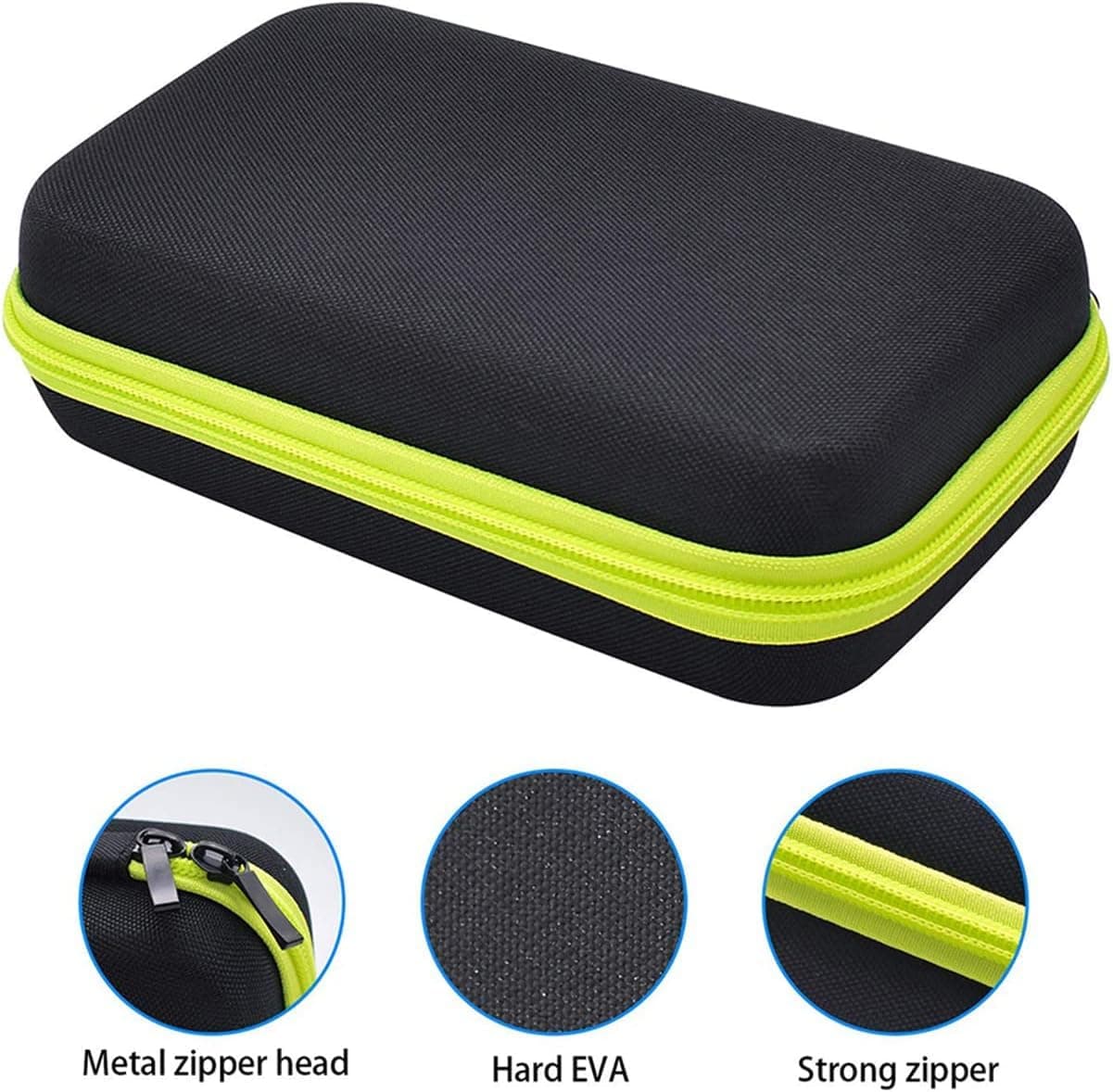Estuche de Almacenamiento para Shaver, EVA Estuche de Viaje Funda Protectora Portátil para Trimmer Shaver Eléctric, Resistente a los Golpes y al Agua, Para OneBlade QP2530/2520/90/70 A thumbnail 2