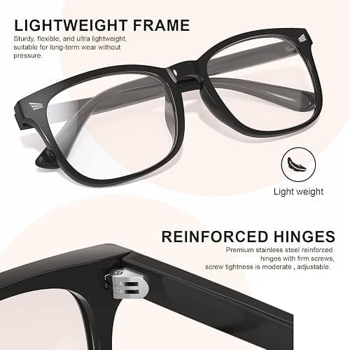 hunsquer Blue Light Glasses for Woman/Men Computer Blue Light Glasses thumbnail 4