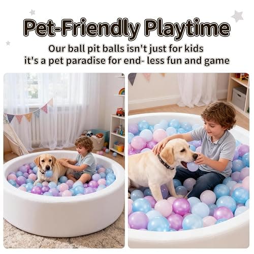STARBOLO Ball Pit Balls for Toddlers Phthalate Free BPA Free Non-Toxic Crush Proof Play Balls for Toddlers Kids Pool Playhouse Pack of 100 200 500 thumbnail 5