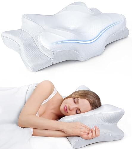 Ultra Pain Relief Cooling Pillow for Neck Support, Adjustable Cervical Pillow Cozy Sleeping, Odorless Ergonomic Contour Memory Foam Pillows, Orthopedic Bed Pillow for Side Back Stomach Sleeper - Image 1