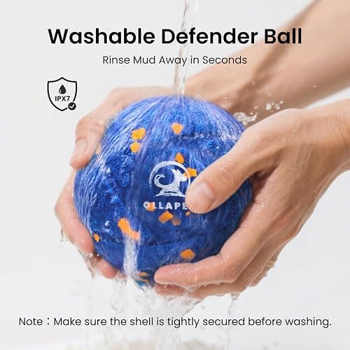 Ollapet Smart Interactive Dog Toy Ball - Auto Bouncing & Rolling, Chew-Resistant E-TPU Material, 3 Interactive Modes, IPX7 Waterproof, Smart Chase Pet Toy Ball for Medium and Large Dogs (Blue) thumbnail 9