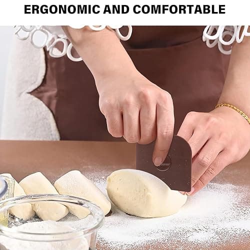 Pan Scraper, 5 Pcs Pot Scraper Plastic, Pot Scraper Non Scratch for Cast Iron, Pot and Pan Cleaning, Sturdy Scraper Kitchen Tool thumbnail 2