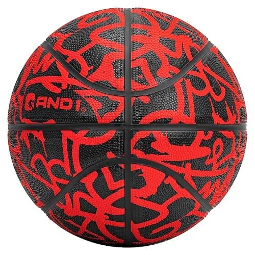 AND1 Fantom Graffiti Rubber Basketball - Streetball for Indoor and Outdoor Use, Deep Channel Construction and Durability thumbnail 2