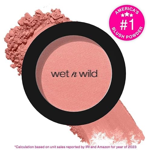 wet n wild Color Icon Blush, Effortless Matte Natural Sheer Glow & Seamless Blend, Luxuriously Infused Smooth Jojoba Oil, Cruelty-Free & Vegan - Pinch Me Pink thumbnail 2