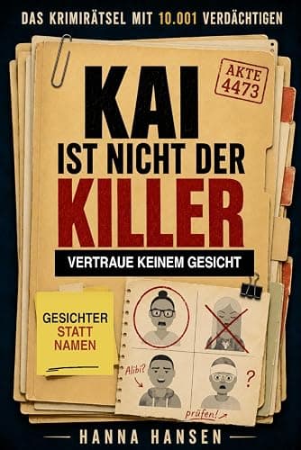 Kai ist nicht der Killer- Vertraue keinem Gesicht: Das Rätselbuch mit 10.001 Gesichtern statt Namenslisten- Logikrätsel, Murder Mystery & Detektivspiel in einem - Image 1