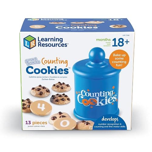 Learning Resources Smart Counting Cookies - 13 Pieces, Ages 18+ Months Toddler Counting & Sorting Skills, Toddler Math Learning Toys, Play Food for Toddlers, Chocolate Chip Cookies thumbnail 8