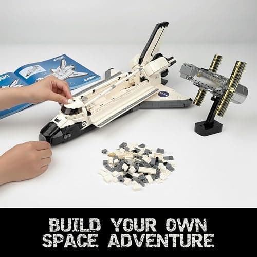 NASA Space Shuttle Discovery Model 1:85 Scale Official Licensed Building Set with Hubble Telescope C56052W thumbnail 5