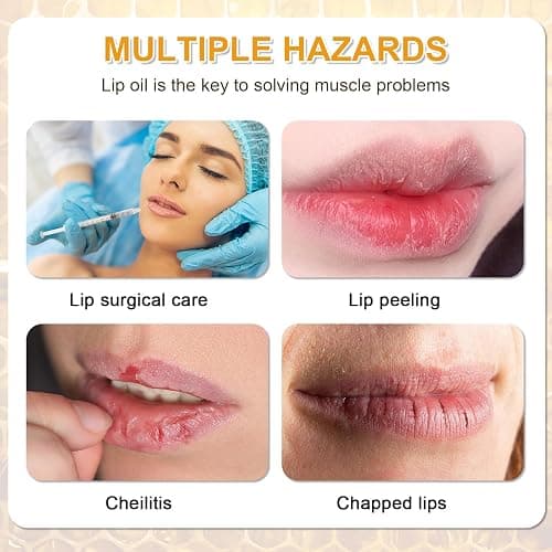 Honey Lip Oil, 2PCS Clear Lip Gloss Set Moisturizing Lip Glow Oil, Hydrating Long Lasting Plumping Lip Oil Non-Sticky Lip Glow Balm Lip Care, Cute Honey Flavors Liquid Lipstick thumbnail 6