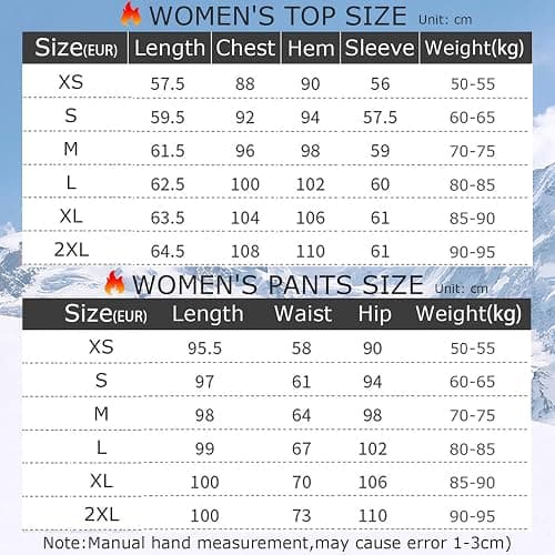TOVCHEI Women Electric Heated Underwear Winters USB Smart Heated Thermal Underwear, Washable for Outdoor Sports,Skiing,Riding thumbnail 5