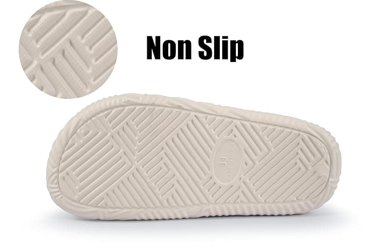 Weweya Slippers for Women and Men - Bathroom Shower Shoes - Non Slip House Slides - Lightweight Beach Sandals thumbnail 2