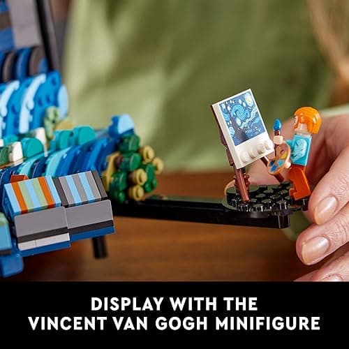 LEGO Ideas Vincent Van Gogh The Starry Night - 3D Puzzle Building Set for Adults, Ages 18+ - Beautifully Detailed Home Wall Art Decor - Gift Ideas for Artists - 21333 - Standard Packaging thumbnail 4