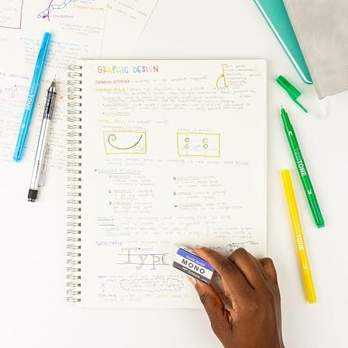 Tombow 57324 MONO Eraser, White, Medium, 3-Pack. Cleanly Removes Marks Without Damaging Paper thumbnail 8