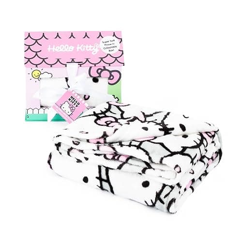 Jay Franco Hello Kitty Throw Blanket with Playhouse Gift Box - Plush Throw Measures 46 x 60 Inches - Super Soft Special Edition Fleece Bedding thumbnail 3