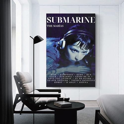 The Marias Submarine 1 Canvas Poster Bedroom Decoration Landscape Office Valentine's Birthday Gift Unframe-style08x12inch(20x30cm) thumbnail 3