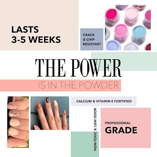 Revel Nail Dip Powder - Nude Crème Dipping Powder, Long-Lasting Dip Nail Color, Chip & Crack Resistant, No UV Lamp, DIY Manicure For Strong Healthy Nails, Calaca thumbnail 3