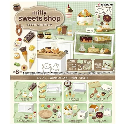 Re-Ment Miffy Sweets Shop Blind Box Miniature Figure – Dessert Shop Collection (1 Random Design, 1 of 8) thumbnail 2