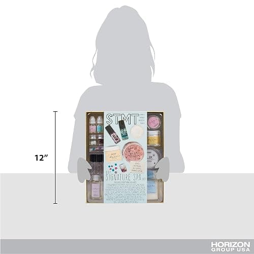 STMT DIY Signature Spa Set by Horizon Group USA, Mix & Make Your Own Spa Supplies with Salt Scrubs, Fragrances & Shimmer Lotions. Multicolored thumbnail 2