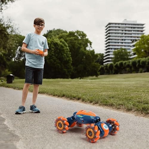 Gesture Sensing RC Stunt Car - Boys Girls Toys Age 6-8-12, 4WD Hand Controlled Remote Control Twist Car with Light & Music,Cool Birthday presents and Ideas Gifts for Kids Age 6 7 8 9 10 11 12 YearsOld thumbnail 2
