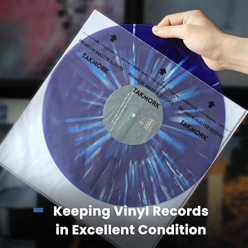 Vinyl Record Inner Sleeves: 12" Anti-Static Rice Paper LP Sleeves Album Record Acid-Free Clear Protective Sleeves for Vinyls Storage, 25pcs thumbnail 5