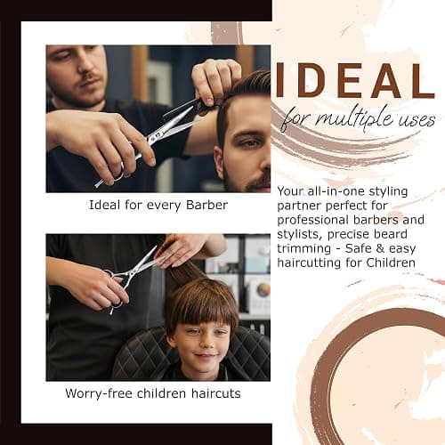 OCBA Professional 6" Hairdressing Scissor Sharp Hair Cutting Scissors for Barbers Hairdressers & Stylists Beard & Haircut Scissors for Men & Women (Classic Scissor) thumbnail 6