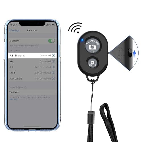Wireless Camera Remote Shutter for Smartphones (2 Pack), zttopo Wireless Phone Camera Remote Control Compatible with iPhone/Android Cell Phone - Create Amazing Photos and Selfies, Wrist Strap Included thumbnail 2