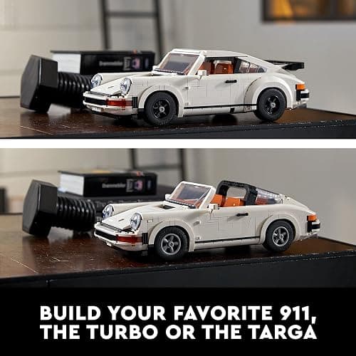 LEGO Icons Porsche 911 10295 Building Set, Collectible Turbo Targa, 2in1 Porsche Race Car Model Kit for Adults and Teens to Build, Gift Idea thumbnail 4