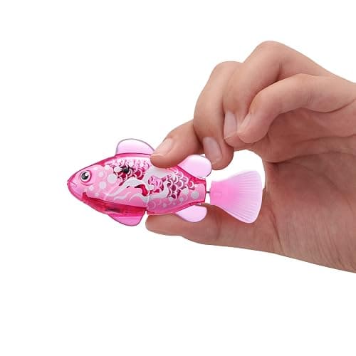 Robo Alive Robo Fish Robotic Swimming Fish (Pink + Golden) by ZURU Water Activated, Changes Color, Comes with Batteries, Amazon Exclusive (2 Pack) Series 3 thumbnail 3