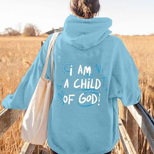 Jesus Hoodie Christian Hoodies 2025 Bible Verse Faith Christ Sweatshirts Sweater Girls for Women Men Teen Girls thumbnail 3