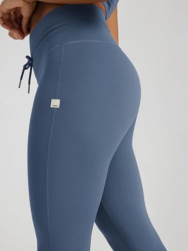 ODODOS Women's Drawstring Tie Daily Leggings 25" / 28" High Waist Workout Yoga Pants thumbnail 5