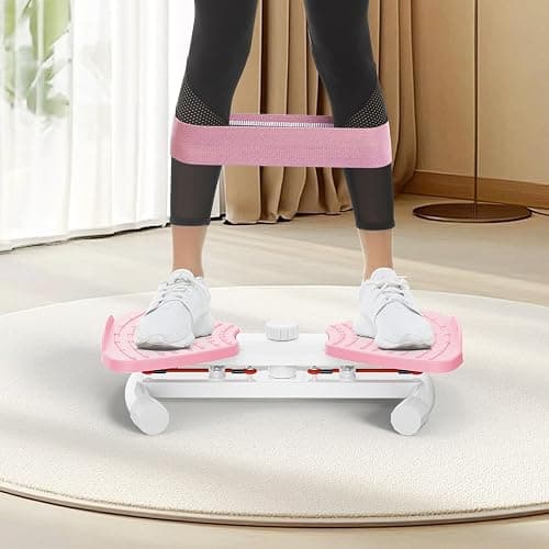 Zieuyend Waist Twister Machine with Resistance Band, Silent Exercise Twist Board for Core & Belly Fat Workout, Non-Slip Home Fitness Disc for Men & Women thumbnail 3
