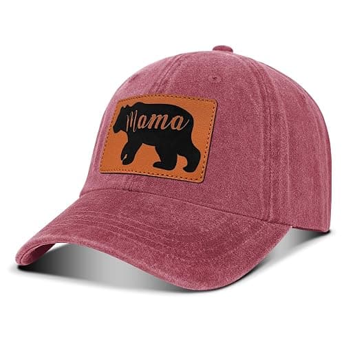 Mama Bear Hats, Baseball Mom Hat Gifts Mama Hats for Women, Adjustable Embroidery Baseball Hat thumbnail 2