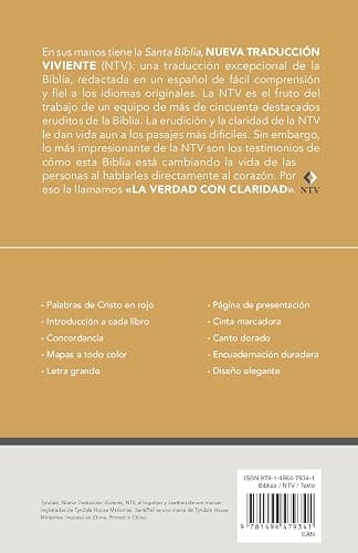 Santa Biblia NTV, Edición personal, letra grande (SentiPiel, Jardín morado, Índice) (Spanish Edition) thumbnail 2
