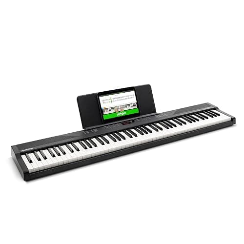 Alesis 88 Key Keyboard Piano with 480 Sounds, Speakers, USB MIDI, Carry-Bag, Stand, Headphones, Pedal and Piano Lessons for Beginners thumbnail 10