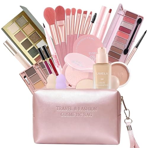 Fynqwor Makeup Kit,Makeup Set,25Pieces All in One Makeup Kit for Women and Teens,Hypoallergenic Makeup sets for Women Full Kit,make up kits for teens,Christmas makeup gift set for beginners thumbnail 8