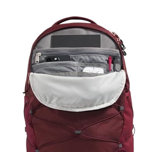 THE NORTH FACE Women's Borealis Luxe Commuter Laptop Backpack, Sumac/Burnt Coral Metallic, One Size thumbnail 3