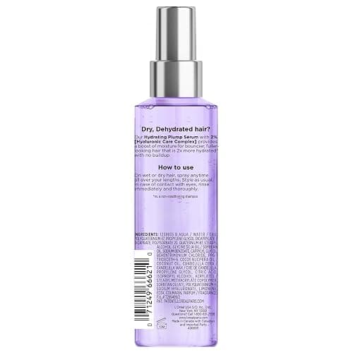 L'Oreal Paris Elvive Hyaluron Plump Moisture Plump Hair Serum for Dehydrated, Dry Hair with Hyaluronic Acid Care Complex, Paraben-Free, 4.4 Fl Oz - Sandalwood - 4.4 Fl Oz (Pack of 1) thumbnail 9