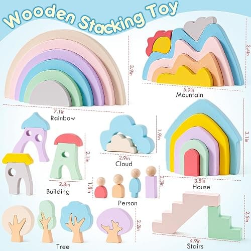 Lewo Wooden Building Blocks thumbnail 3