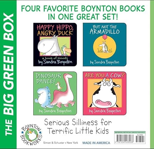 Boynton's Greatest Hits The Big Green Box (Boxed Set): Happy Hippo, Angry Duck; But Not the Armadillo; Dinosaur Dance!; Are You A Cow? thumbnail 2