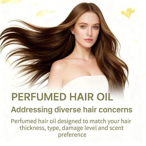 40 Pcs Hair Oil Perfume - Essence Oil & Hair Perfume 2 in 1 for Frizz Dry Damaged Hair, Argan Avocado & Amino Acids Nourishing Shining, Leave-in Hair Fragrance Serum, Long Lasting Scented, 1.83 fl oz thumbnail 7